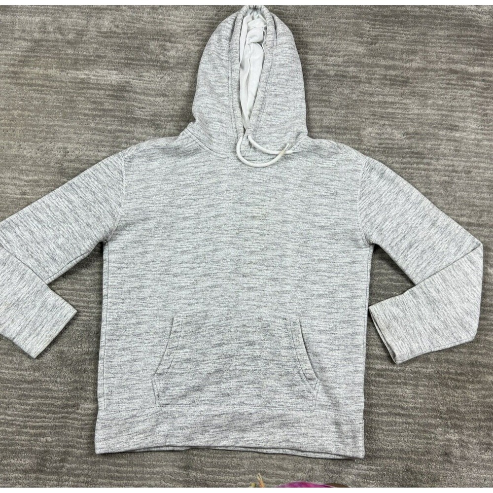 Hollister Hoodie Mens‎ S Grey Marl Pullover Fleece Lined Kangaroo Pocket Casual